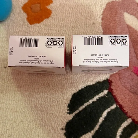 💜2024 Hallmark Set Lady Violet-Green Swallow &Violet-Green Swallow Ornaments NWT - Picture 4 of 6